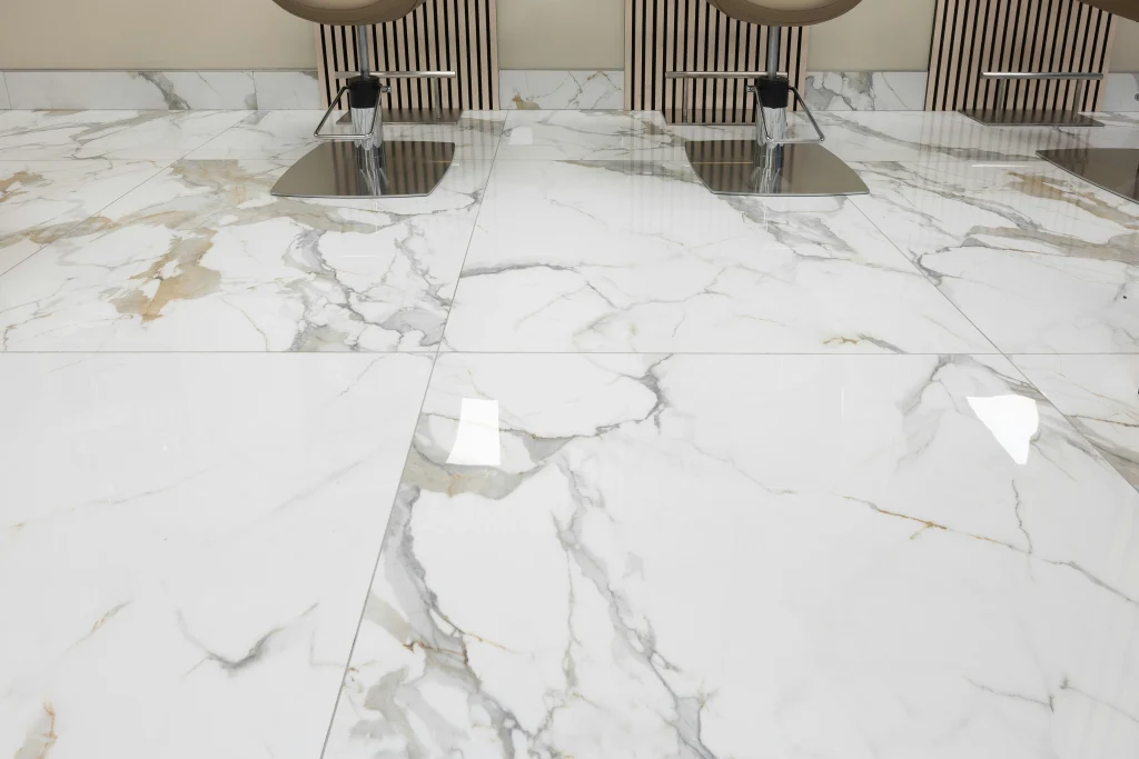 Modern flooring installation project with high-quality residential floor renovation